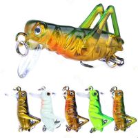 Fishing Lure 35mm 3g Grasshopper Insect Bait Flying Lure Hard Bait Realistic Artificial Bait Bass With 10 Hooks Fishing Bait