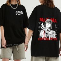 Street shirt อะนิเมะ Denji 100% ผ้าฝ้ายเสื้อยืด Chainsaw Man Priinting T เสื้อฤดูร้อนสีดำเสื้อยืดผู้หญิงแขนสั้นเสื้อยืดผู้ชายเสื้อผ้าผู้หญิง