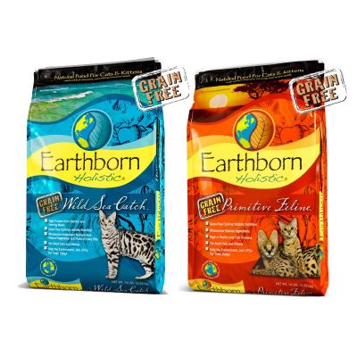 Earthborn for Cat Holistic food &amp; Gain free Premium อาหารแมว 2สูตร 2kg.