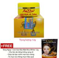 [HCM]Kem Mụn - Ngừa Thâm Miss White - 12g tặng kèm sữa rửa mặt- Công Ty ( mẫu mới ) thumbnail