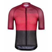 Mens Short Sleeve Cycling Jersey Black / Red Bike Jersey Top Mountain Bike MTB Road Bike Cycling UV Resistant Breathable Quick Dry Sports Clothing Apparel / Stretchy / Reflective Strips