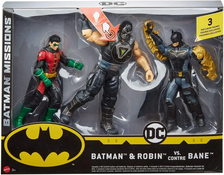 Mattel DC Comics BATMAN FVM57 Missions and Robin Vs Bane Action Figure  แมทเทล ดีซี คอมมิคส์ แบทแมน มิชชั่น โรบิน ปะทะ เบน ขนาด 6 นิ้ว ลิขสิทธิ์แท้  