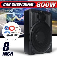 HIFI Slim Under-Seat Super Bass Car Subwoofer Powered Car Speaker Subwoofer Amplifier Audio Processor Music Player Speaker 800W 25A 20Hz 800W