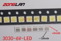 【▤】 Correct Engineering Service Limited 200ชิ้น LED Backlight พลังงานสูง LED 1.8W 3030 6V Cool White 150-187LM PT30W45 V1ทาทีวี