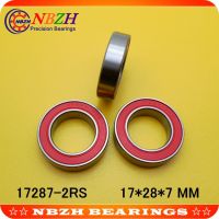 NBZH bearing10pcs/lot 17287-2RS MR17287 17287 17287RS GCR15 Ball Bearing 17x28x7mm Bike Wheels Bottom Bracket Repair Bearing