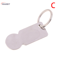 MARBIT 1pcs multifunctional Metal Key Ring Coin Holder พวงกุญแจช้อปปิ้งรถเข็น Token