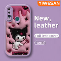 YIWESAN เคสสำหรับ Huawei Y9นายก2019 P Smart Z Honor เคส9X ลายการ์ตูน3D น่ารัก Kuromi ใหม่เคสใส่โทรศัพท์หนังกันกระแทกแฟชั่นเคสฝาหลังอ่อนนุ่มซิลิโคนรวมเลนส์กล้องเคสป้องกัน