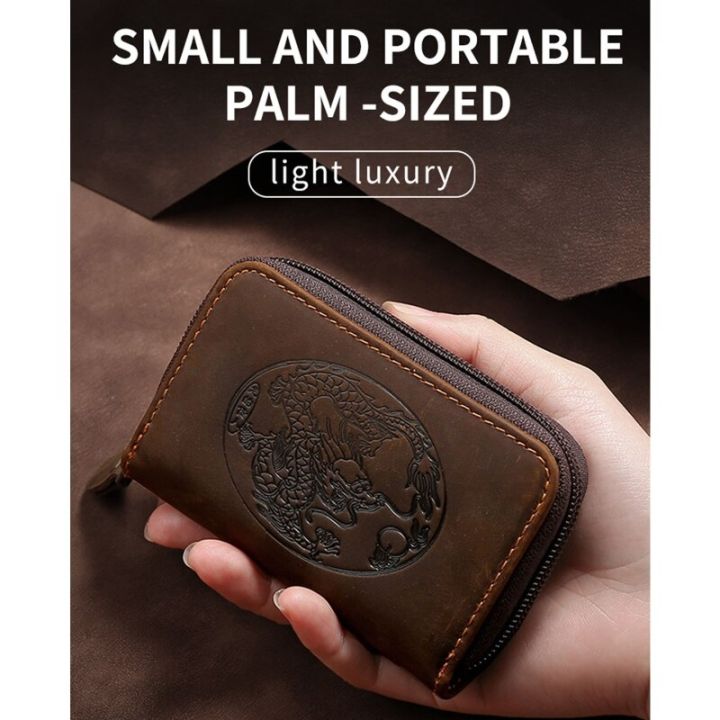 men-faux-leather-business-card-holder-bag-2022-luxury-dragon-pattern-small-brown-zipper-case-id-credit-cards-wallet-coin-purse-card-holders