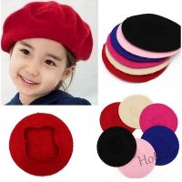 【hot sale】ஐ✑☄ C05 Children Girl Kids Baby Warm Wool Hats Beret Artist Beanie Hat Ski Cap 9 Colors