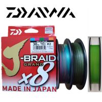 [HUYE Outdoor Store] 2018ใหม่ DAIWA J BRAID GRAND X8สายตกปลาถัก PE สีเขียวเข้ม CHARTREUSE สีเขียวหลายสี Made In Japan