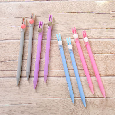 48 pcslot Creative Rabbit Mechanical Pencil Cute Student Automatic Pen For Kid School Office Supply Promotional gifts