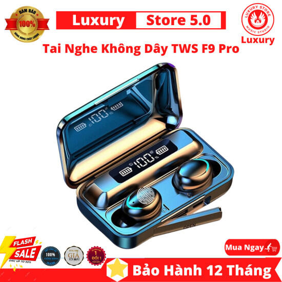 Tai nghe không dây tws f9 pro , kết nối bluetooth 5.0 , pin 600h - ảnh sản phẩm 1