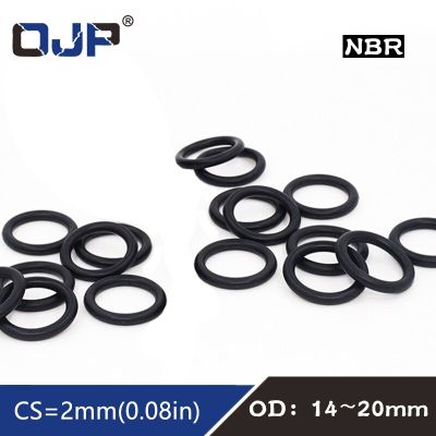 50PC/lot Rubber Ring NBR Sealing O Ring OD14/15/16/17/18/19/20*2mm O-Ring Seal Gaskets Nitrile Oil resistance Ring Washer Gas Stove Parts Accessories