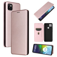 Motorola Moto G9 Power Case, EABUY Carbon Fiber Magnetic Closure with Card Slot Flip Case Cover for Motorola Moto G9 Power