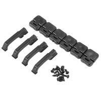 1Set Black Plastic Climbing Car Door Hinges &amp; Door Handles for 1:10 RC Crawler Traxxas TRX4  Power Points  Switches Savers