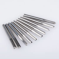 10Pcs 3.175X12Mm Double Two Flute Straight Slot CNC Router Bits ไม้ MDF Milling