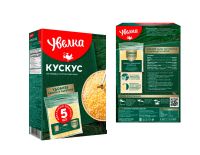 COUSCOUS GROATS IN COOKING BAGS 5х80g / Крупа кускус в варочных пакетах (5х80г) คูสคูส ART: 920