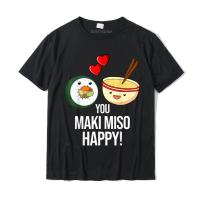 Sushi Maki Shirt Soup Funny Soy Sauce Sweet Gift Tempura Funky Funny T Shirts Christmas Day  Cotton Men Tees Funny XS-6XL