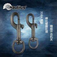 [COD] 316 stainless steel single head hook spring buckle 75mm 90mm scuba equipment accessories