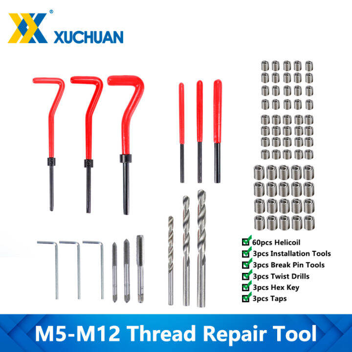 Metric Thread Repair Kit M5 M6 M8 M10 M12 Thread Tool Spanner Wrench