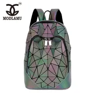 [COD] new product 2019 travel commemorative bag geometric diamond outdoor shoulder student leisure luminous school