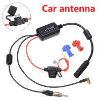 ✌ Universal 12V Car Radio FM AM Antenna Signal Amplifier Booster 3 in 1 DAB AM FM for Marine Car Boat RV Car-Styling