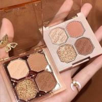 DIKALU COCO VENUS  พาเลทอายแชโดว์ 4 สี เนื้อดินน้ำมัน ใยไหม แมท ประกายชิมเมอร์สีสวยมาก Eye shadow Mini  Jewelry