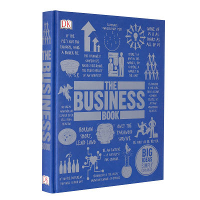 สารานุกรมธุรกิจภาษาอังกฤษต้นฉบับThe Business Book: Big Ideas Simply Explained Economic Management Illustration Encyclopedia Middle-Class White-Collar Learningหนังสือปกแข็ง
