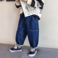 Baby Kids Boy Harem Pants Jeans Girl Cotton Joggers Pants Jeans Children Vintage Fashion Style Sweatpants Clothes Bottoms