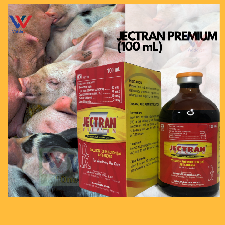 Iron Dextran with Zinc Jectran Premium Unahco 100 ml iron dextran for