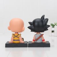 12cm Z Son Goku Krillin naruto Bobble Head luffy Demon Slayer phone holder Action Figure toy car Decoration