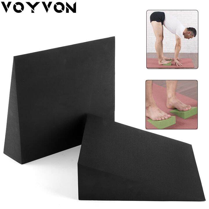 Yoga Wedge Stretch Slant Boards EVA Yoga Wedge Blocks Squat Slant Board ...