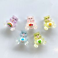 Nekobeads พร้อมส่งในไทย เรซิ่นตกแต่งแคร์แบร์ใสDIY การ์ตูน3D เรซิ่นตกแต่ง อุปกรณ์ DIY เรซิ่น การ์ตูนน่ารัก วัสดุตกแต่งกาวครีม 3Dสามมิติ