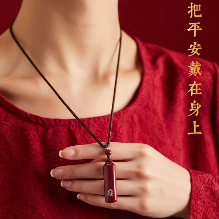 cod-natal-buddha-cinnabar-pendant-male-and-female-year-necklace-couples-sweater-chain-wholesale