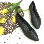 Giày nhựa nữ mũi nhọn giả da đi mưa