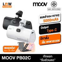 [มีของพร้อมส่ง] Moov PB02C แบตสำรอง 5000mAh Mini Powerbank ชาร์จเร็ว Fast Charge QC 3.0 20W พาวเวอร์แบงค์ มินิ พกพา เพาวเวอร์แบงค์ รองรับ Type C