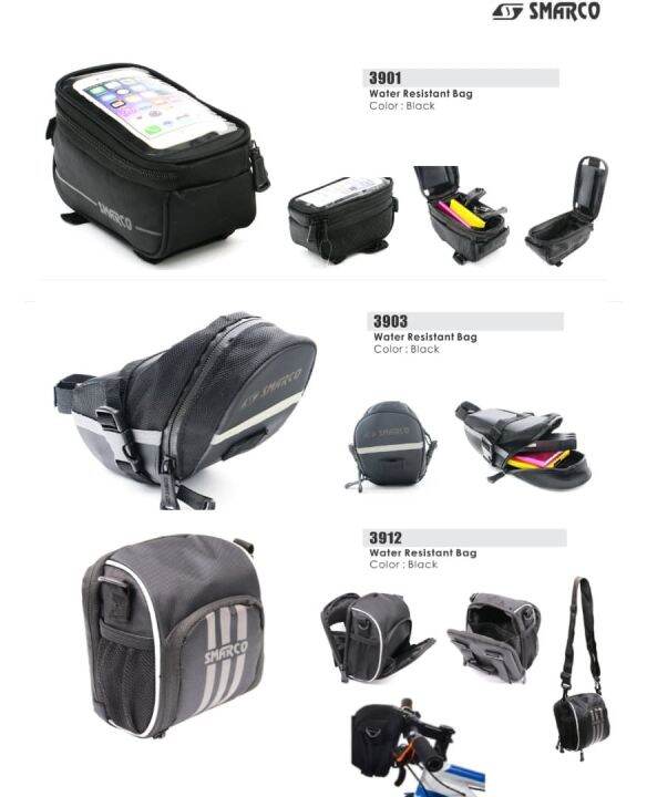 SMARCO Cycling Handlebar Bag/ Saddle Bag/ Top Tube Water Resistance