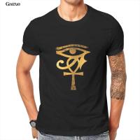 Egyptian Eye Of Horus Ankh Egypt Archaeologist Unisex Baseball T-Shirt Printing Black Summer Clothing 101914 【Size S-4XL-5XL-6XL】