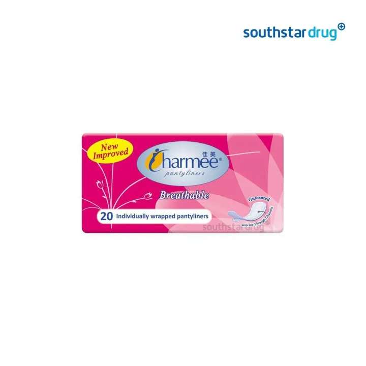 Charmee Breathable Unsented Panty Liner 20s Lazada PH