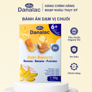 Bánh Ăn Dặm Hữu Cơ Danalac Vị Chuối Cho Bé Từ 6 Tháng Tập Nhai Cầm Nắm