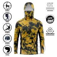 HotCamouflage หน้ากาก Hoodies เสื้อเหมาะสำหรับตกปลาล่าสัตว์ปีนเขาตั้งแคมป์เดินป่ากลางแจ้งป้องกันแสงแดดระบายอากาศเสื้อผ้า