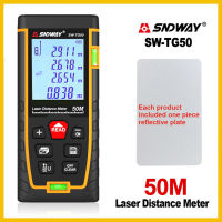 SNDWAY Double Horizontal bubble New Rangefinder range finder Laser Distance Meter Range Hand Tool Device SW-TG50 70 100 120