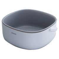 Ecoco Colander Drain Basket with Handle Kitchen Retractable Colander Vegetable Washing Basket Strainer Filter Basket Tool