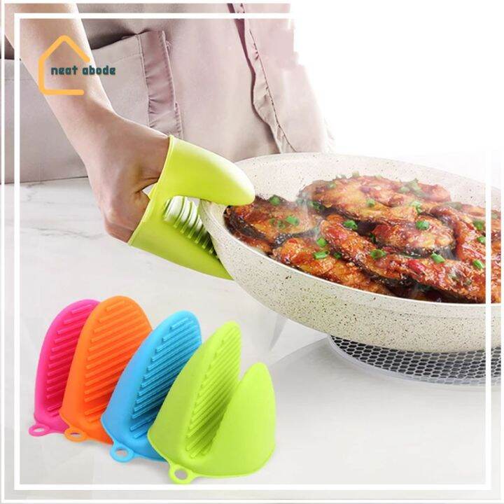 Neat Abode 1 pair Kitchen Silicone Glove Grip Pinch Mitts Oven