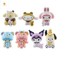 OPHOKJK เค้กทำเอง ของขวัญสำหรับเด็ก มายเมโลดี้ Cinnamoroll Pachacco ของตกแต่งเค้ก ตุ๊กตาฟิกเกอร์ ของเล่นโมเดล Kuromi ฟิกเกอร์แอคชั่น ตุ๊กตาอะนิเมะ