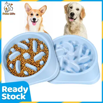 Slow Feeder Dog Bowl Anti-Bloat No Gulp Puppy Pet Cat Interactive Feeding  Bowl~