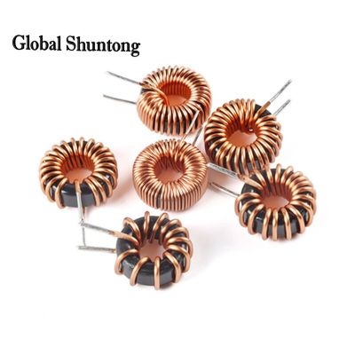 10Pcs Toroid core Inductors 65125 Winding Magnetic Inductance 22uH 33uH 470uH Inductor Iron Gauge Aluminum Magnetic Ring Coil Electrical Circuitry Par