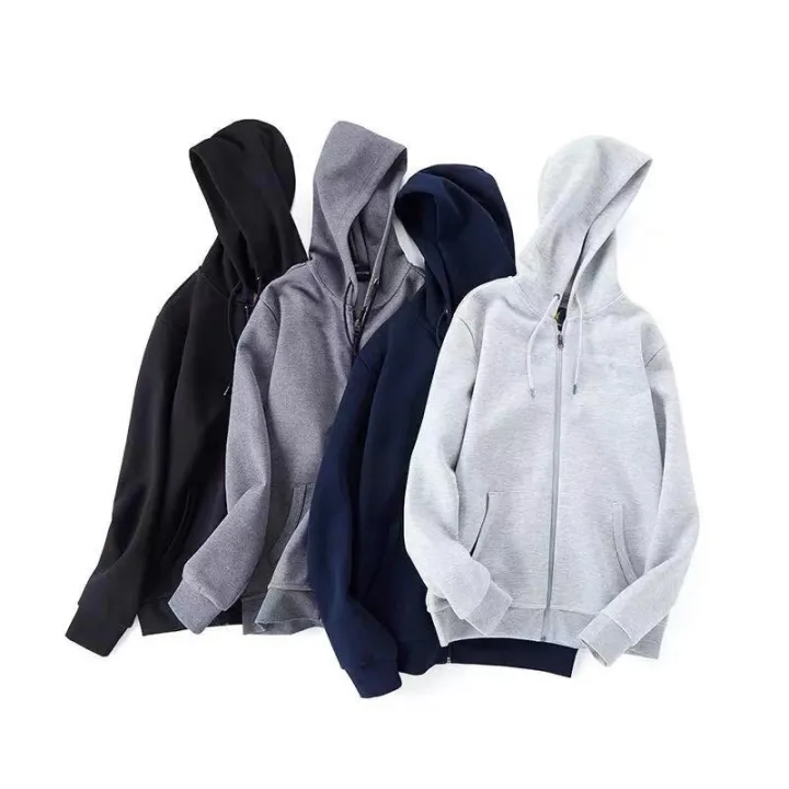 Bosen.PH 5 Colors Unisex Plain Hoodie Jacket Sweater WITH Zipper ...