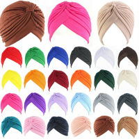 ผู้หญิงผ้าโพกศีรษะมุสลิมมะเร็งChemoหมวกคลุมผมHeadwear Cover Wrapผ้าพันหัว