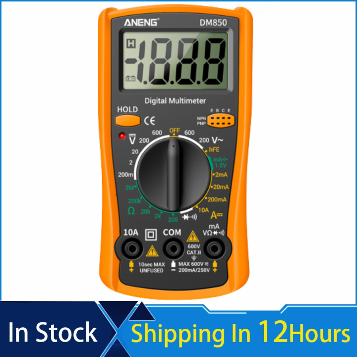 ANENG DM850 Digital Multimeter 2000 Counts Voltage Current Resistance ...